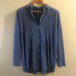 Free People Chambray oversized fit size s/p EUC